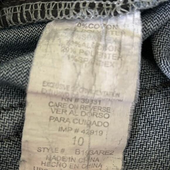 Democracy Justice Jegging Jeans Size 10 Stretch Denim 5 Pocket Medium Wash Blue - Picture 9 of 12
